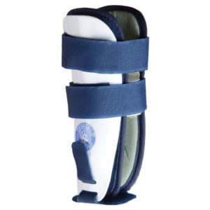 Ligacast Junior has rigid side shells, velcro straps and comfortable foam inserts.