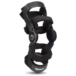 Rebel Lock has exclusive synergistic suspension strap with anti-migration strap padding and anti-rotation tibia shell.