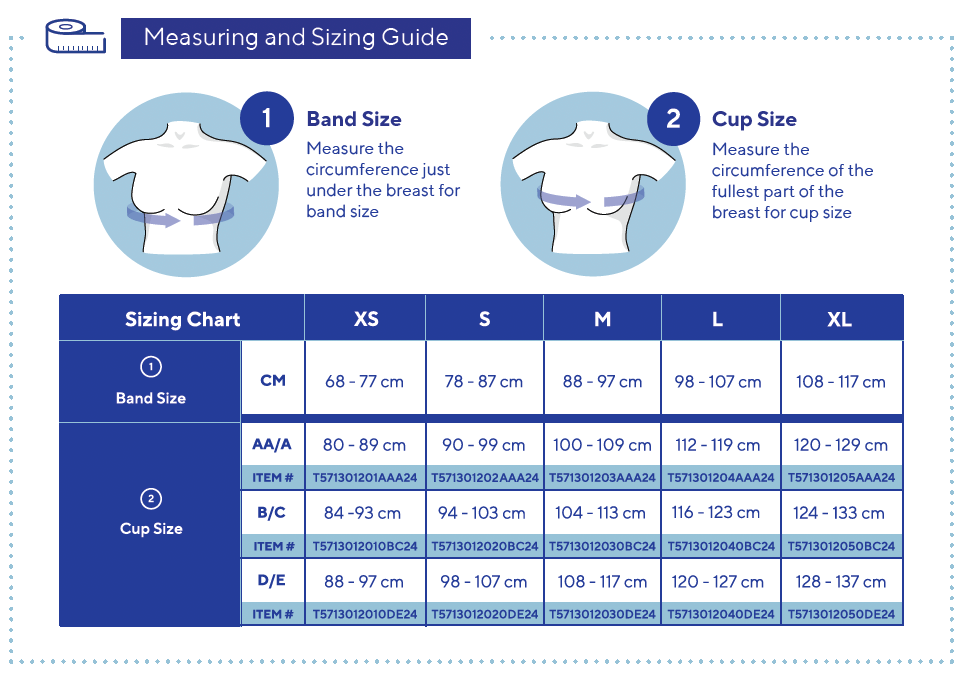 Measuring Guide Mobiderm Intimate Bra