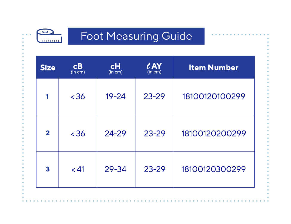 Biflex Foot SizeChart Biflex Self Adjust